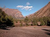 Annapurna 12 04 Valley Opens Up After Dhukure Pokhari Just after Dhukure Pokhari (3200m) the valley opens up from a V-shape to a gentle U-shape.